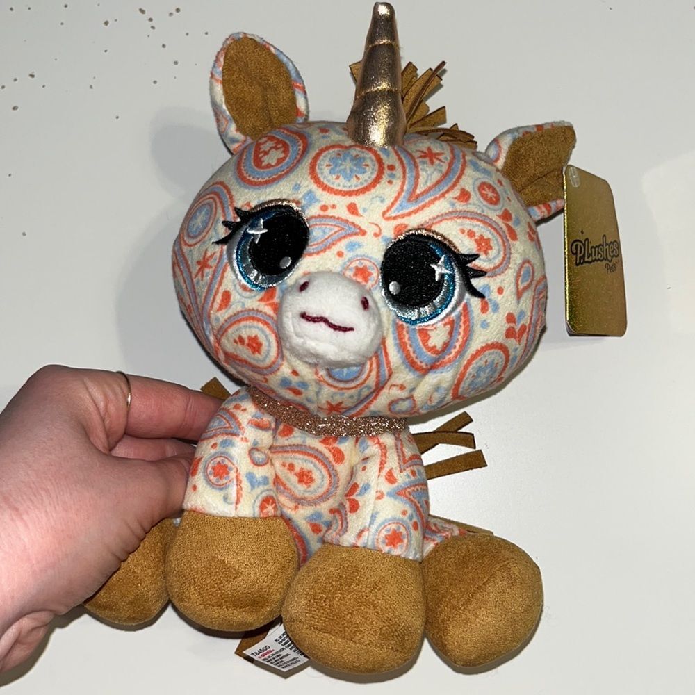 NWT Paisley Pattern P.Lushes Pets “ Sally Mustang “ Horse Pony Stuffed Animal